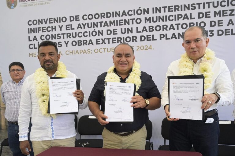 CECyTE-TBC Chiapas, Inifech Y Ayuntamiento De Mezcalapa Impulsan Obra Educativa